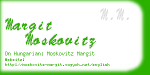 margit moskovitz business card